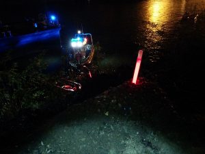 Kennzeichnung von Andockbereichen und Sammelpunkten bei Hochwasser