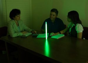 Lichtquelle mit Cyalume grünes Leuchtrohr
