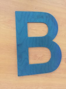 panneau thermique aimante lettre B pour identification vehicule